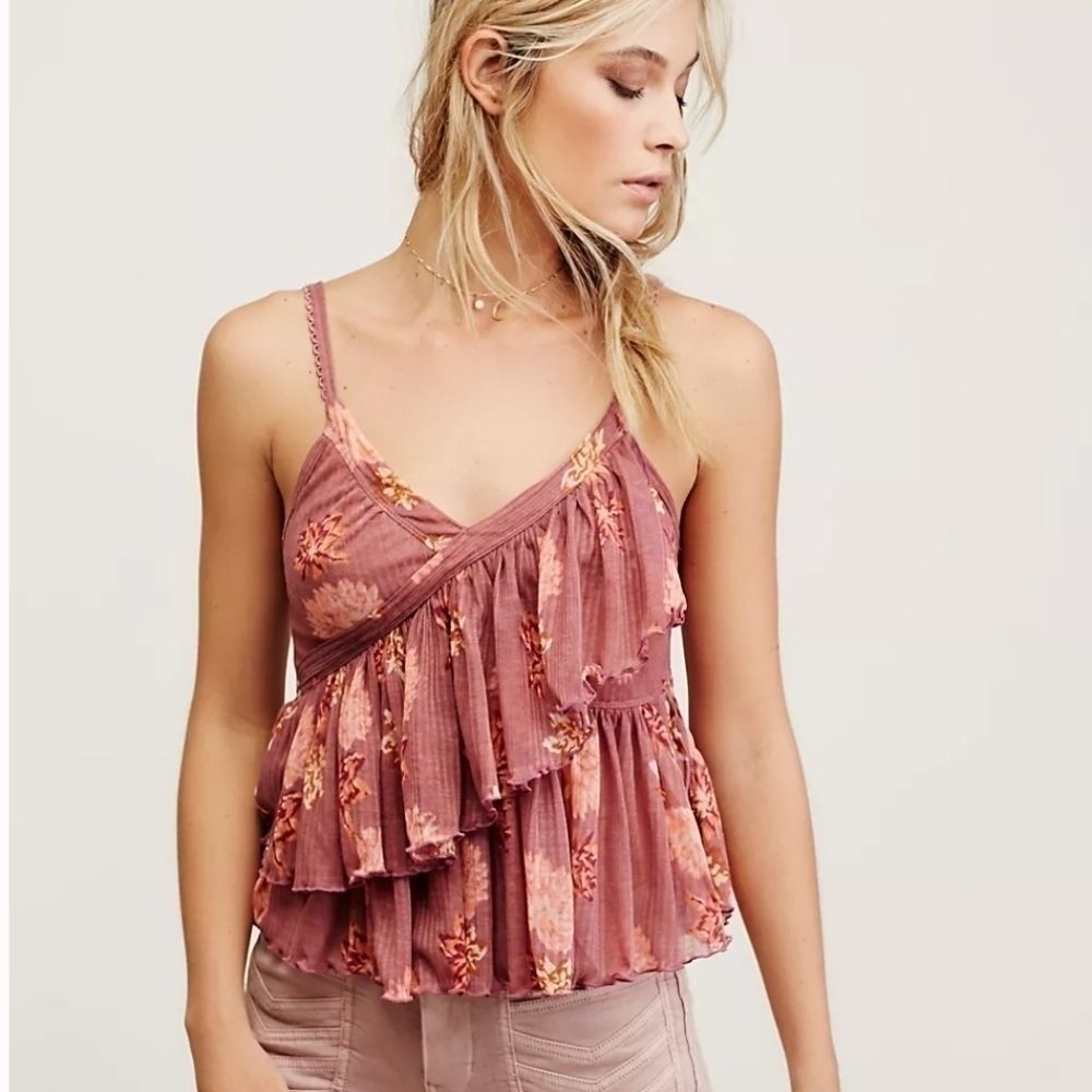 Free People Melbourne Printed Tank Xs